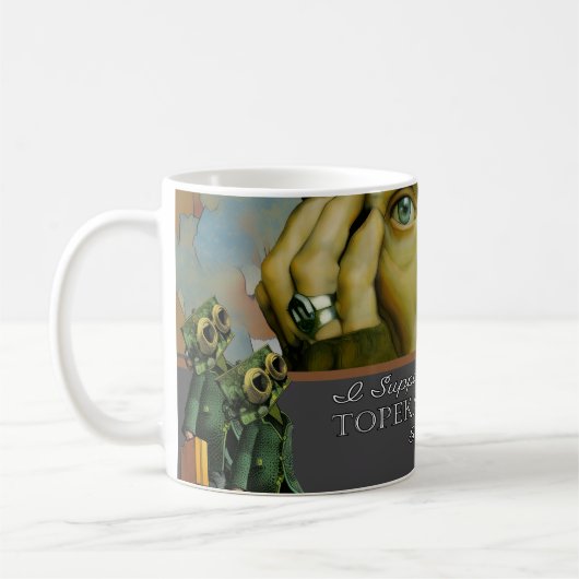 Ich unterstütze den Topeka Art Guild Becher Kaffeetasse (Links)