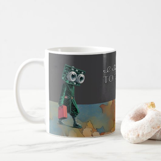 Ich unterstütze den Topeka Art Guild Becher Kaffeetasse (Mit Donut)