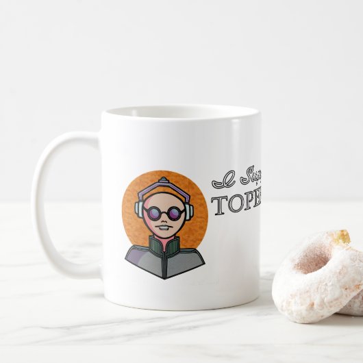 Ich unterstütze den Topeka Art Guild Mug Kaffeetasse (Mit Donut)