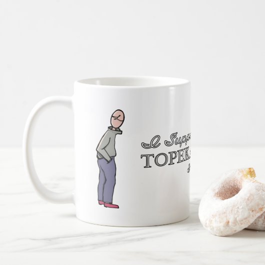Ich unterstütze den Topeka Art Guild Mug Kaffeetasse (Mit Donut)