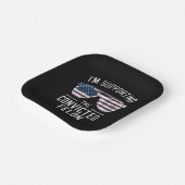 Ich unterstütze den verurteilten Felon Pro Trump 2 Pappteller (Gewinkelt)