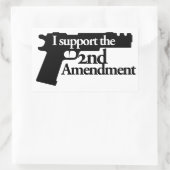 Ich unterstütze den zweiten Änderungsantrag Rechteckiger Aufkleber (Tasche)