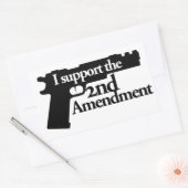 Ich unterstütze den zweiten Änderungsantrag Rechteckiger Aufkleber (Umschlag)