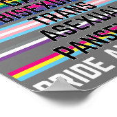 Ich unterstütze die asexuelle Schwulenschwule Poster (Ecke)