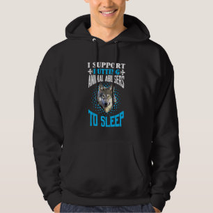 Ich unterstütze die Einstellung von Tiermissbrauch Hoodie