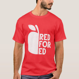 Ich unterstütze die öffentliche Bildung Red for Ed T-Shirt
