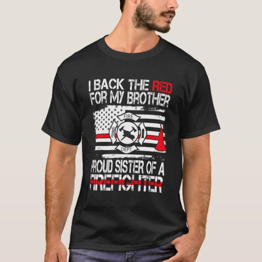 Ich unterstütze die Roten für meinen Bruder, den s T-Shirt (Vorderseite)