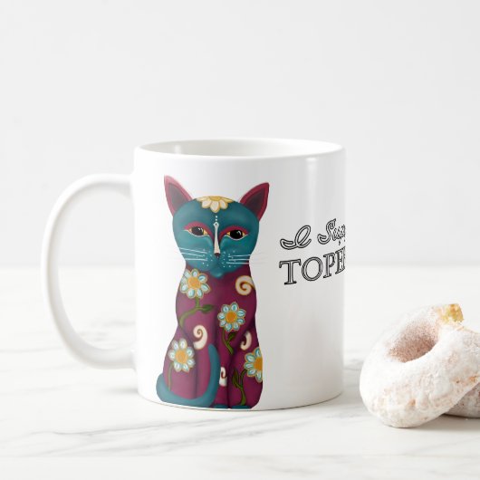 Ich unterstütze die Tasse Topeka Art Guild (Mit Donut)