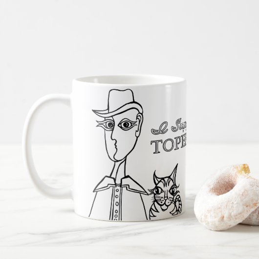 Ich unterstütze die Tasse Topeka Art Guild (Mit Donut)