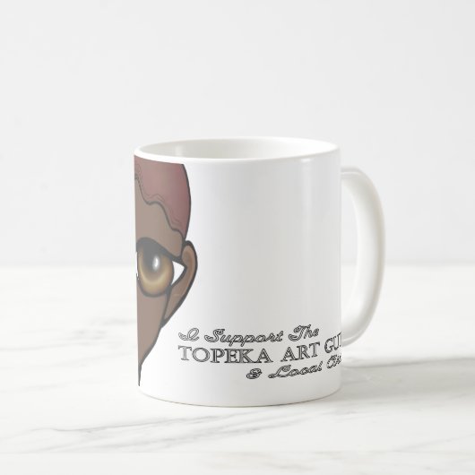 Ich unterstütze die Tasse Topeka Art Guild (VorderseiteRechts)