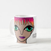 Ich unterstütze die Tasse Topeka Art Guild (Vorderseite Links)