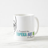 Ich unterstütze die Tasse Topeka Art Guild (VorderseiteRechts)