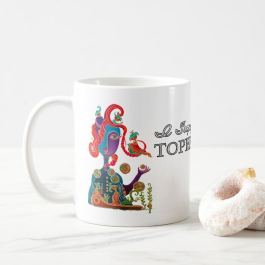 Ich unterstütze die Tasse Topeka Art Guild (Mit Donut)