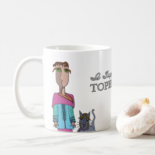 Ich unterstütze die Tasse Topeka Art Guild (Mit Donut)