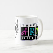 Ich unterstütze die Tasse Topeka Art Guild (VorderseiteRechts)