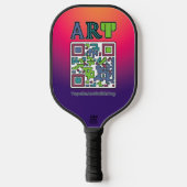 Ich unterstütze die Topeka Art Guild Pickleball Schläger (Vorderseite)