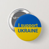 Ich unterstütze die Ukraine einfach Button (Vorne & Hinten)