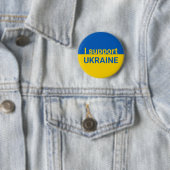Ich unterstütze die Ukraine einfach Button (Beispiel)