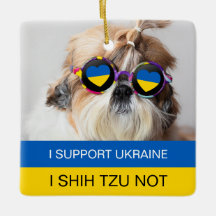 Ich unterstütze die Ukraine I Shih Tzu Not Heart F