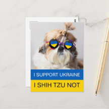 Ich unterstütze die Ukraine I Shih Tzu Not Heart F