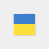 Ich unterstütze die Ukraine Neu Post-it Klebezettel (Vorderseite)