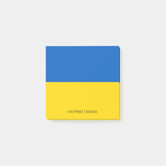 Ich unterstütze die Ukraine Neu Post-it Klebezettel (Vorderseite)