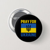 Ich unterstütze die Ukraine Steh mit der Ukraine U Button (Vorne & Hinten)