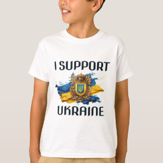 Ich unterstütze die Ukraine, stehe für den Frieden T-Shirt