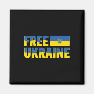 Ich unterstütze die Ukraine Stehe mit der Ukraine Magnet