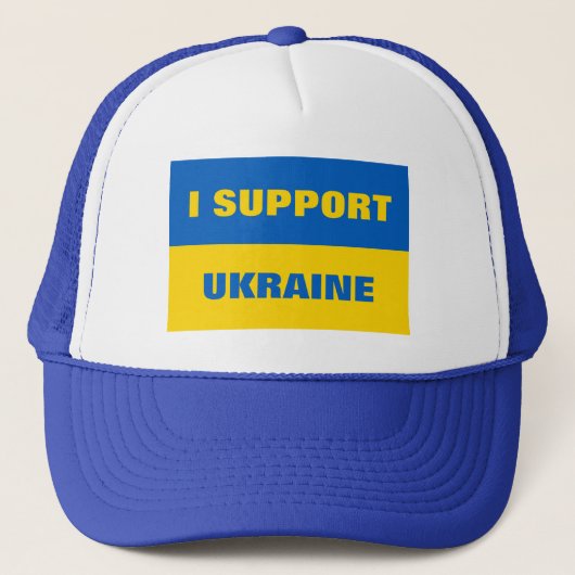 ICH UNTERSTÜTZE DIE UKRAINE TRUCKERKAPPE (Vorderseite)
