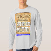 Ich unterstütze die Verfassung T-Shirt (Vorderseite)