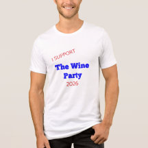 Ich unterstütze die Weinparty 2026 Lustiges Wahl-S