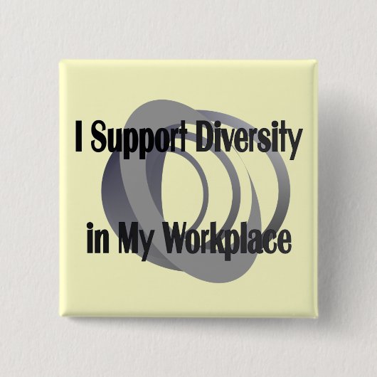 Ich unterstütze Diversity in der Schaltfläche Arbe Button (Vorderseite)
