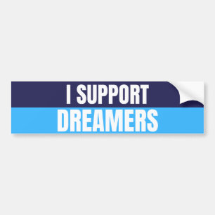 Ich unterstütze Dreamer Autoaufkleber