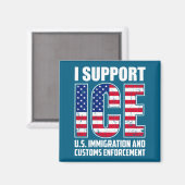 Ich unterstütze Eis  Magnet (Vorderseite/Rückseite)