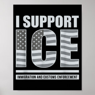 Ich unterstütze Eis Poster