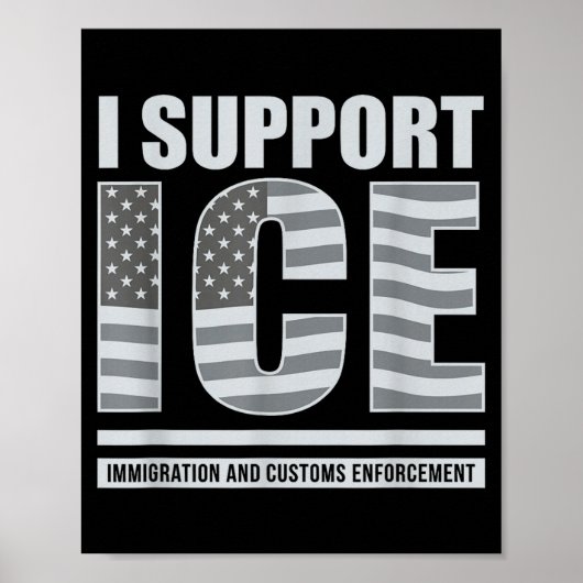 Ich unterstütze Eis Poster (Vorne)