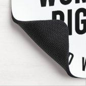 Ich unterstütze Frauenrechte und -fehler Mousepad (Ecke)
