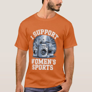 Ich unterstütze Frauensport Unwearable Aduld Humor T-Shirt