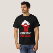 Ich unterstütze Grönland - stolze Grönländer T-Shirt (Vorne ganz)