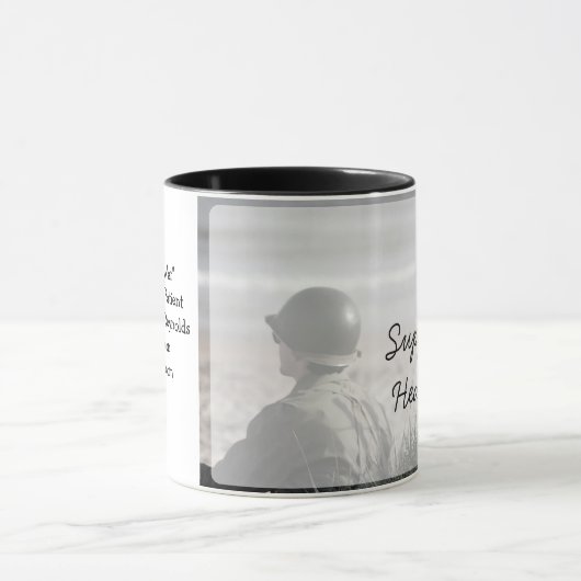 Ich unterstütze Heather, das Opfer der Kaffee-Tass Tasse (Zentrum)