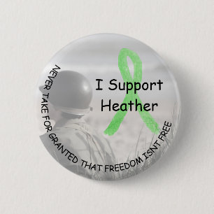 Ich unterstütze Heather, Freedom is not Free butto Button