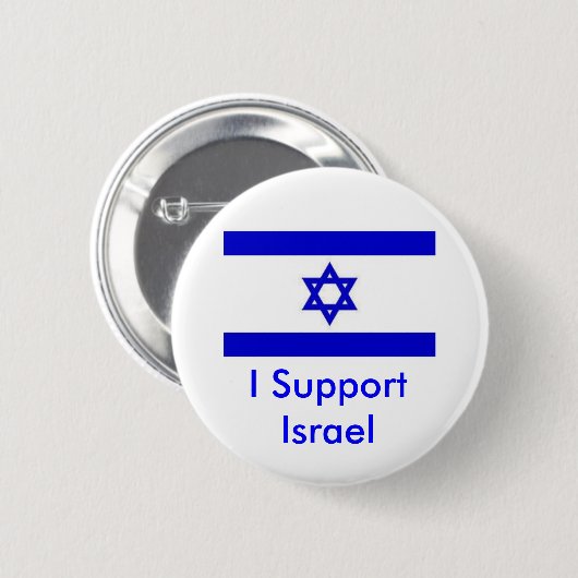 Ich unterstütze Israel Button (Vorne & Hinten)
