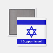 Ich unterstütze Israel Magnet (Vorderseite/Rückseite)