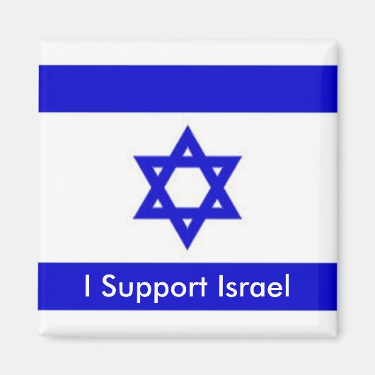 Ich unterstütze Israel Magnet (Vorne)
