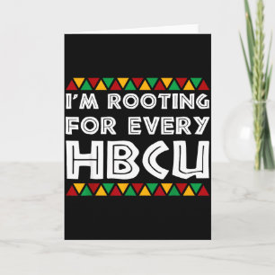 Ich unterstütze jedes historische schwarze College Karte