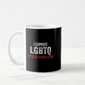 Ich unterstütze LGBTQ Let's Get Biden zu beenden A Kaffeetasse (Links)