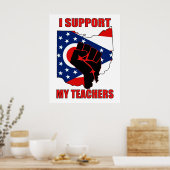 Ich unterstütze meine Lehrer Poster (Küche)