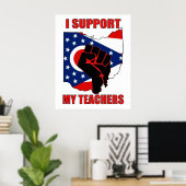 Ich unterstütze meine Lehrer Poster (Heimbüro)