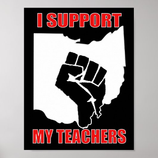Ich unterstütze meine Lehrer Poster (Vorne)